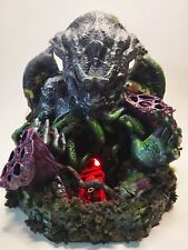 Hand painted Dice tower D20 Cthulu with glowing light picture