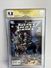 Justice Society Of America #16 CGC Graded 9.8 With Geoff Johns Signature picture