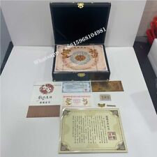 400pcs Chinese yellow Dragon and Phoenix Scroll Bonds Quintillion banknote Box picture