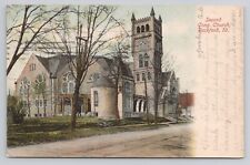Second Cong Church Rockford Illinois 1907 Antique Postcard picture