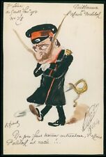 art Roberty Kaiser Poutiloff Krupp cannon political caricature 1914 hand painted picture