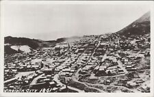 c1930-1950 RPPC 1861 Virginia City Nevada aerial view photo postcard A698 picture