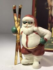 LENOX FOR THE HOLIDAYS SANTA'S PASTIMES SKIER FIGURINE NOB picture