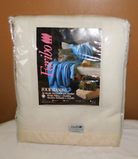 Vintage Queen/Full Faribo Cream 100% Acrylic Blanket Satin Trim U.S.A. picture