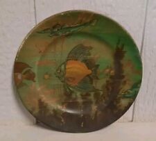 Vtg Antique 1908 Dresden Art Plate #212 Under the Sea Made in Coshocton Ohio USA picture