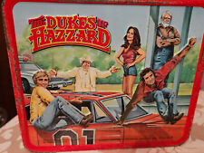 Vintage Dukes Of Hazzard Metal Lunch Box Thermos  picture