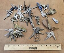 Vintage Keys Lot • House Car Truck Tractor Boat & Locks MIXED Key LOT 1940-1985 picture
