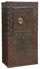 Antique Safe, Important, Continental Iron Hobnail Studded, 58 Ins., 16/1700's picture