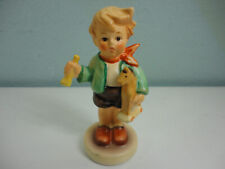 Hummel 239/C Boy With Horse Boy Holding Toy Horse & Horn 3 1/2” Tall Goebel picture