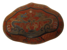 ASIS Vintage Vietnamese Tu Duc Dynasty Cloud Form Lacquered Offering Box picture