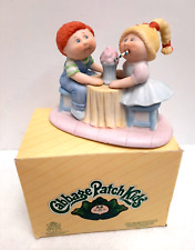 1984 Cabbage Patch Kids Porcelain Figurine “Sharing A Soda Cream” w/Box VTG picture