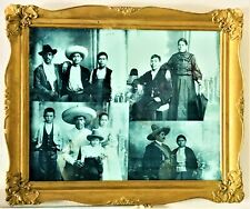 Deeply Moving Spirited Vintage Strong Family Photo Suite Magic Wood Framed Glass picture