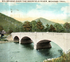 c.1925 Postcard, Mohawk Trail, Deerfield River Bridge, Landscape, River -Bri-102 picture