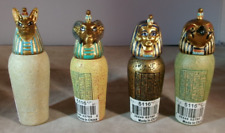 EGYPTIAN COLLECTION  CANOPIC JARS, SET OF 4   3 1/2