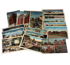 VTG US Travel Souvenir Linen Postcards Unused Unposted, Various States Lot Of 18 picture