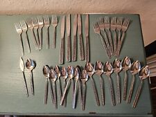 Vintage Lot Of (37) Pieces Of Miracle Maid Stainless Flatware-Made In USA picture