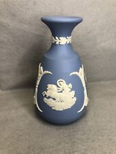 Vintage Wedgwood Blue Jasperware Bud Vase picture
