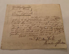 1838 Handwritten Court Doc James J Perkins Elisha Gifford Hudson Columbia NY picture