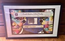 Frank Sinatra Elvis Presley Cassette Tape Matted Frame 26x34 picture