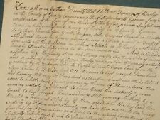 1790 antique DEED handwritten TENNEY essex rowley ma by Captain Joseph Poor picture
