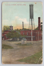 Water Tower Arcola Illinois c1910 Antique Postcard picture