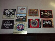 9 Scarce Vintage DUBUQUE STAR BREWERY BEER BOTTLE LABELS IOWA Bar Tavern Saloon picture