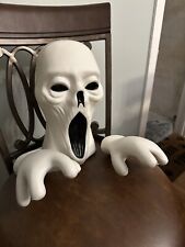 Vintage 1999 The Paper Magic Group Blow Mold Scream Ghost Head Rare With Hands picture