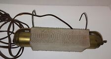 Vintage Art Deco Frosted Glass Bullet Bedroom Bed Headboard Reading Light Works picture