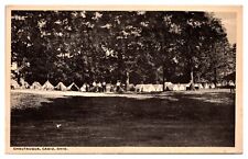 Antique Chautaqua, Row of Tents, Cadiz, OH Postcard picture