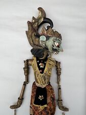 Vintage Indonesian Java Hand-Carved Wood Wayang Golek Puppet Vampire Or Demon ￼ picture