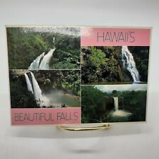Beautiful Falls Hawaii island heritage vintage postcard Honolulu  picture