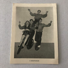 Vintage Circus Performer Bicycle Unicycle Act Postcard Post Card 5 Hartungs picture