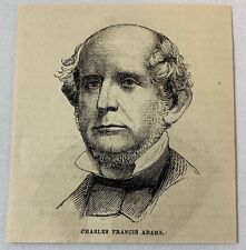 1882 magazine engraving ~ CHARLES FRANCIS ADAMS politician, US House picture
