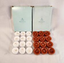 Partylite Cinnamon Sticks & Unscented Tea Light Candles 2 Packs of 12 Lot of 24 picture