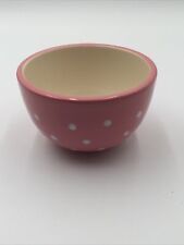Pampered Chef Help Whip Breast Cancer Cup Mug 16 oz Coffee Soup PINK Polka Dot picture