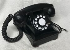 Vintage 1930s WESTERN ELECTRIC 302 BLACK Rotary Dial Desk Table Top Telephone picture