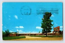 Postcard Michigan Flint MI Dort Motel 1963 Posted Chrome picture