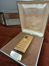 1970s vintage Ronson Varaflame lighter 18K electroplated gold in ORIGINAL box picture