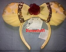 Disney Belle Minnie Mouse Ears Bow Beauty & the Beast Headband Authentic picture