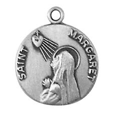 St Margaret Medal Size .75 in Dia and 18 in Chain Catholic Religious Gift picture