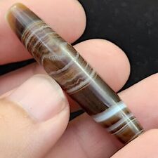 Vintage Old Yemeni Agate Natural Eye Rare pattern Banded Agate Bead  YM-1 picture