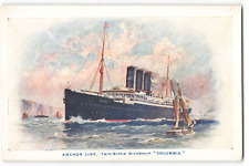 Postcard Anchor Line. - Twin Screw Steamship 