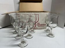 Vtg Vin Connoisseur Wine Glasses-8oz- Lot Of 8 in Original Box picture