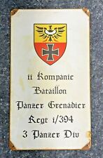 GERMAN 3RD PANZER DIVISION WW2 VINTAGE STYLE SIGN 14 X 8 /  picture