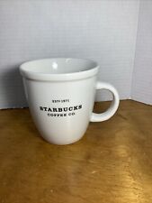 Commerative Est 1971 Starbucks Coffee Co. Barista 18oz Coffee Tea Mug White 2001 picture
