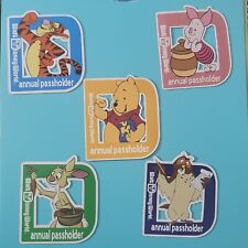 Walt Disney World Annual Passholder set of 5 Magnet 2023 team Winnie the Pooh picture