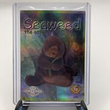 Ty Beanie Babies Series II S2 ~ Silver Retired BBOC Card 285 SEAWEED the Otter  picture