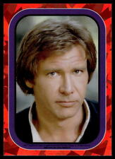 2023 Topps STAR WARS CHROME SAPPHIRE ROTJ HAN SOLO STICKER CARD picture