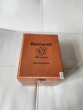 Baccarat The Game Gordo Empty Wooden Cigar Box 5x6½x5⅛ picture