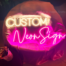 Custom Neon Signs Customize Name Text Personalized Logo LED Bar Neon Light Sign picture